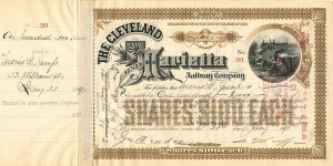 Cleveland and Marietta Railway Co. signed by Morris K. Jesup